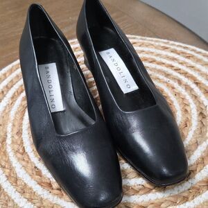 Bandolino Vintage Black Pumps Made in Spain Women’s Size 7.5M Dress Shoes